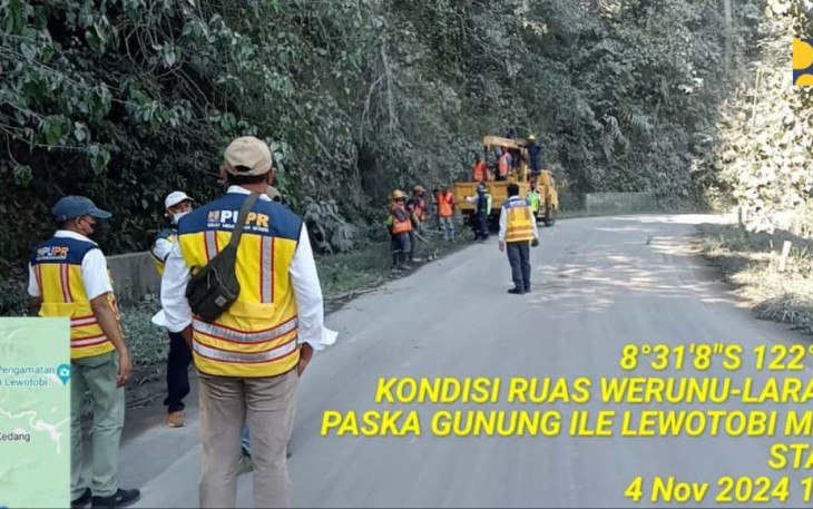 Pasca kondisi erupsi gunung Lewotobi Laki-laki 