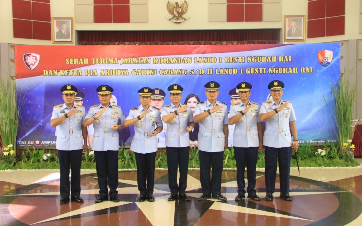 Danlanud Sultan Hasanuddin Hadiri Sertijab Danlanud I Gusti Ngurah Rai di Makoopsud II