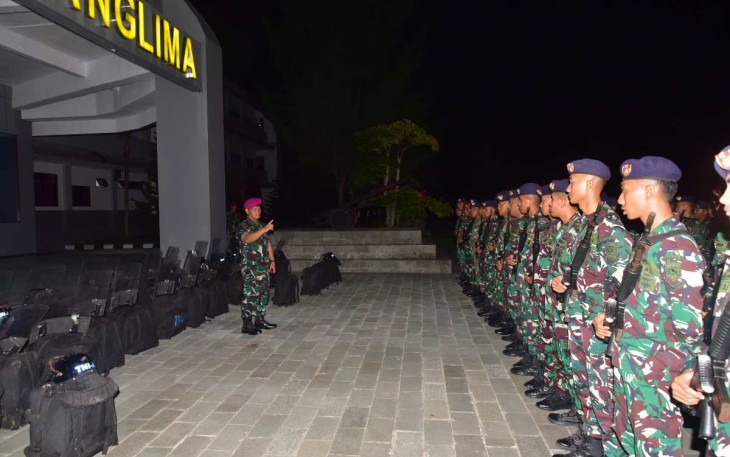 Antisipasi kerusuhan pilkada prajurit Koarmada III Sorong