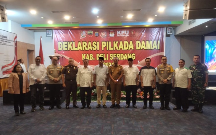 Kapolrestabes Medan Hadiri Deklarasi Pemilu Damai