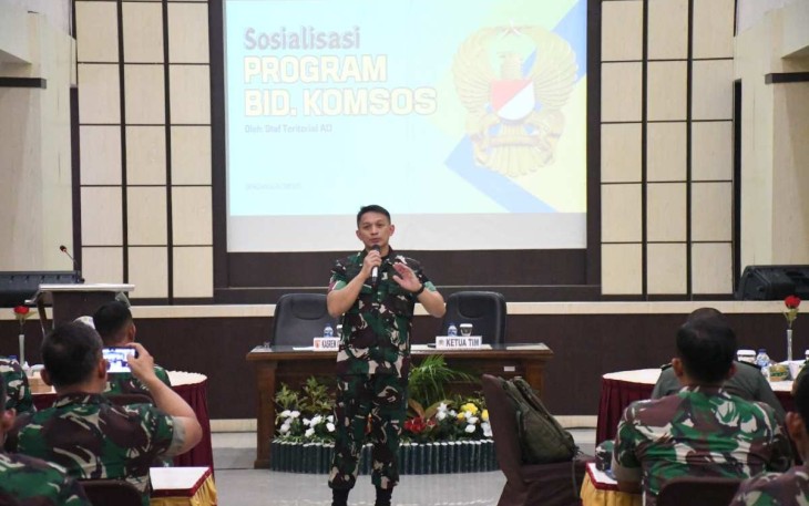 Sosialisasi bidang komsos di Korem 081/DSJ