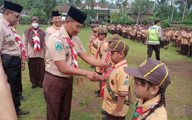 Pelantikan pramuka di wilayah desa binaan 