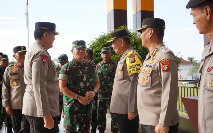 Giat Pangdam I/BB ke Mako Polda Riau.