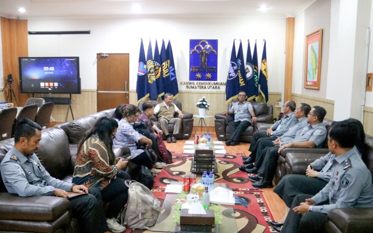 Kakanwil Kemenkumham Sumut Terima Kunjungan Komnas HAM.