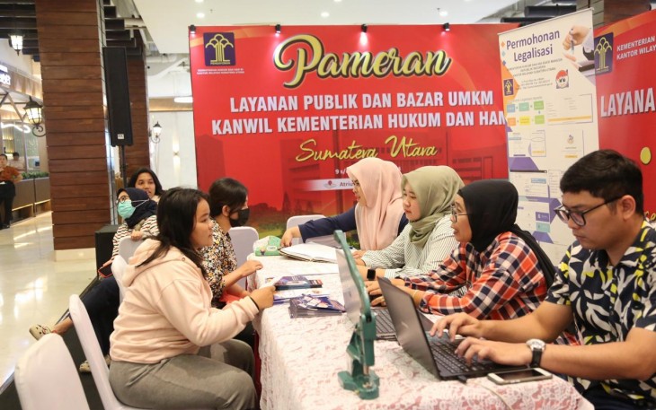 Kanwil Kemenkumham Sumut Gelar Pameran dan Bazar UMKM.