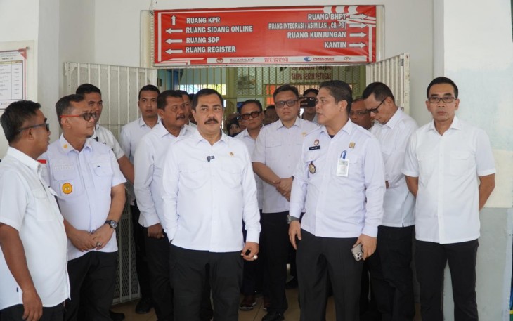 Menteri Imigrasi dan Pemasyarakatan Kunjungi Rutan I Medan.