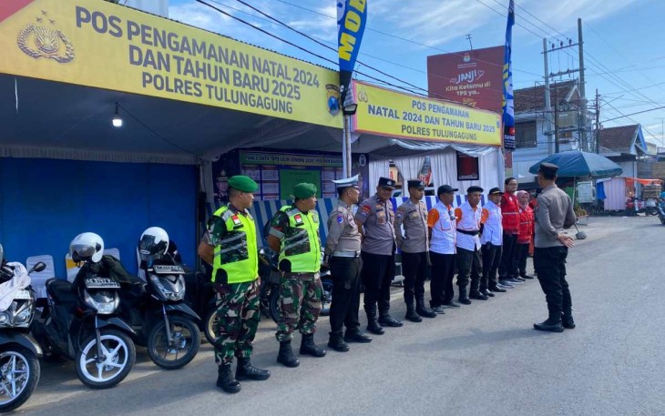 Pengamanan liburan Nataru di Kabupaten Tulungagung 