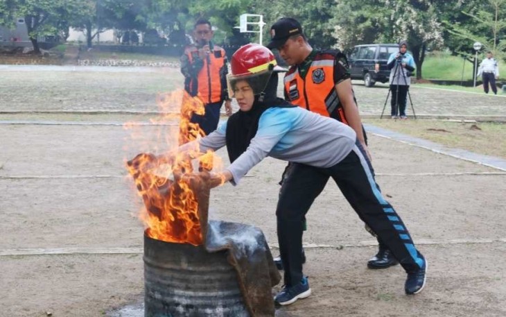 Simulasi Penanggulangan Kebakaran di Kosek IKN