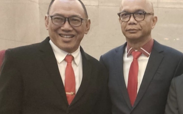 Jamintel Kejagung RI Reda Manthovani bersama Walikota Cilegon Helldy Agustian