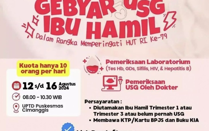 Layanan USG Gratis Puskesmas Cimanggis 