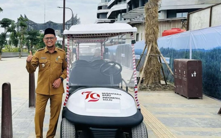 Wakil Wali Kota Depok saat berada di IKN, Selasa (13/08/24)