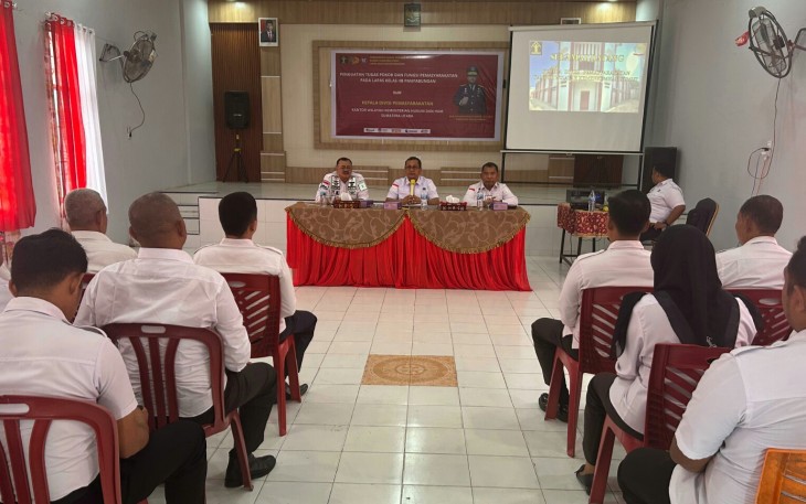 Kadivpas Laksanakan Monev ke Lapas Kelas III Kotanopan.