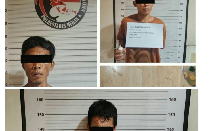 3 Pelaku Diringkus Satresnarkoba Polrestabes Medan