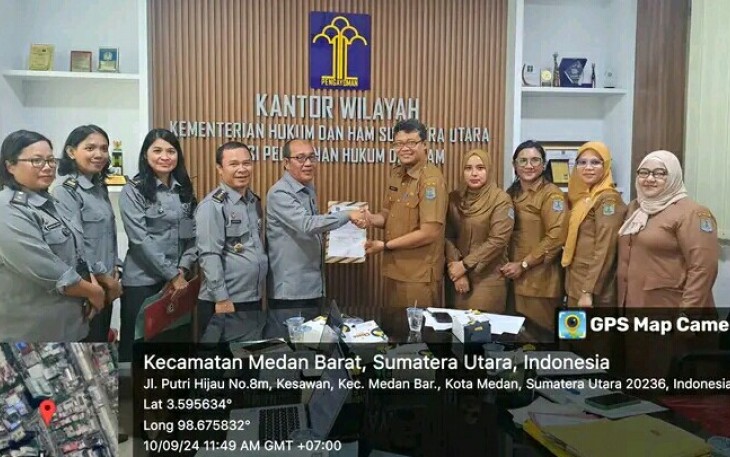 Poto Bersama Kadivyankum Mengharmonisasikan Dua Ranperwal Kota Binjai