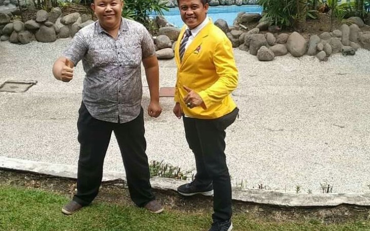 Letda Caj Irwansyah SH Bersama Imam Nasution Wartawan Kodam I/BB