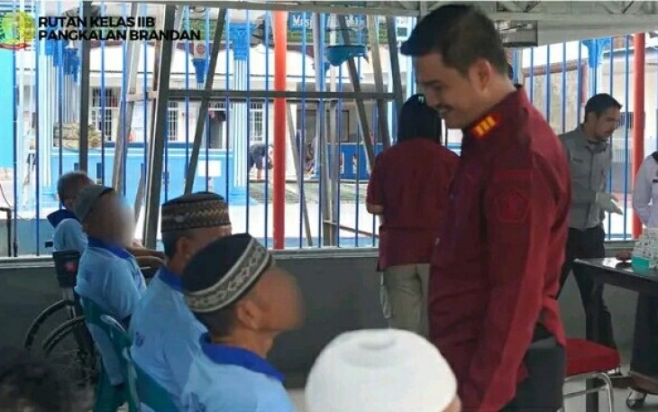 Rutan Pangkalan Brandan Gelar Pemeriksaan Kesehatan Menyeluruh Bagi Warga Binaan Pemasyarakatan.