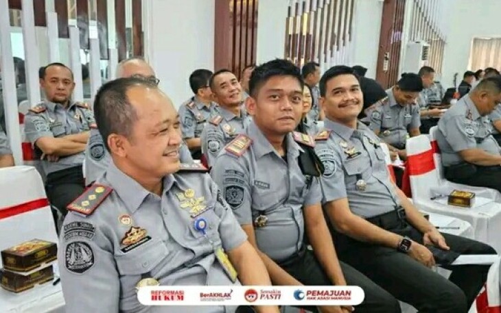 Karutan Pangkalan Brandan Erwin Siregar Hadiri Rapat Kunjungan Komisi XIII DPR RI di Kanwil Kemenkumham Sumut