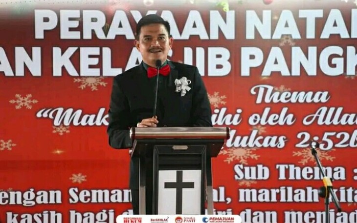 Rutan Pangkalan Brandan Erwin Siregar Merayakan Natal Bersama Warga Binaan.