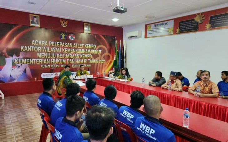 Rutan Kelas I Medan Sambut Kedatangan Tim Pengadilan Negeri Medan.
