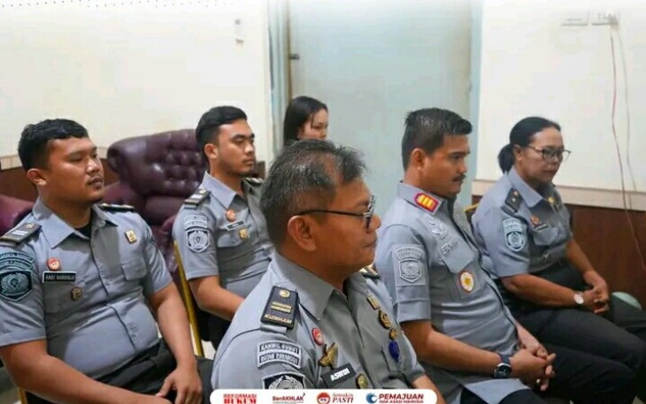 Rutan Pangkalan Brandan Ikuti Gelaran Refleksi Akhir Tahun Kemenkum
