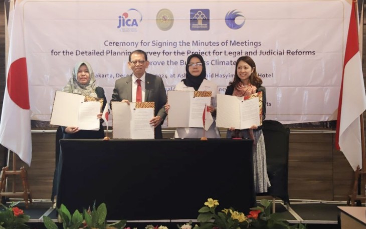 MoM antara Mahkamah Agung dan JICA di Jakarta 