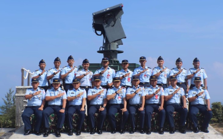 Komandan Kosek IKN Marsma TNI Abdul Haris, M.MPol., M.M.O.A.S., mendampingi Pangkoopsud I Marsda TNI Mohammad Nurdin melaksanakan kunjungan kerja di Satuan Radar (Satrad) 212 Ranai Kabupaten Natuna Pripinsi Kepulauan Riau, Rabu, 10 Januari 2024