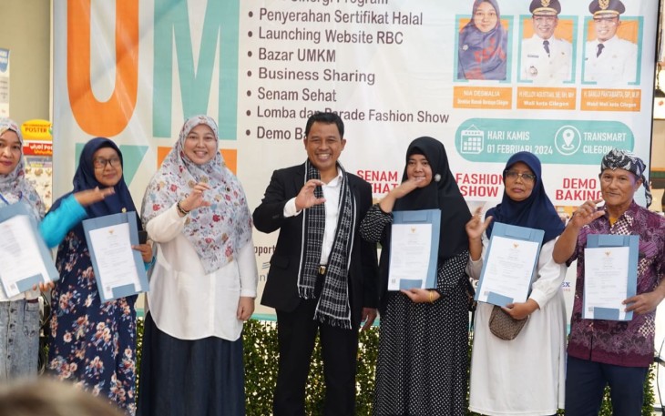 Wakil Wali Kota Cilegon Sanuji Pentamarta saat Hadiri Meet Up UMKM
