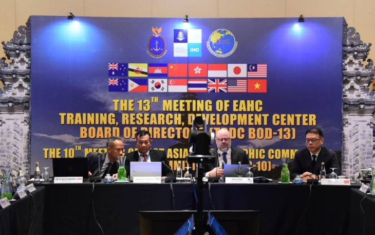 Pertemuan internasional "The 10th Meeting of East Asia Hydrographic Commission Steering Committee" (EAHC SC10) di Hotel Courtyard by Marriot Nusa Dua, Bali, Rabu (06/03)