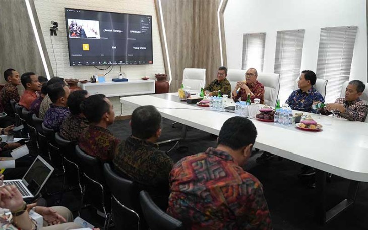 Sekretaris Jenderal Kementerian ATR/BPN, Suyus Windayana dalam kunjungan kerja di Kota Denpasar