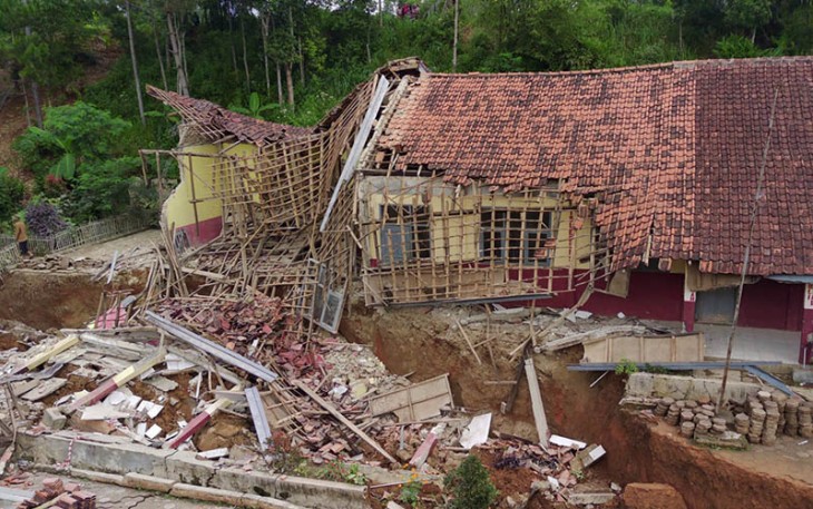 Satu Gedung Sekolah rusak parah