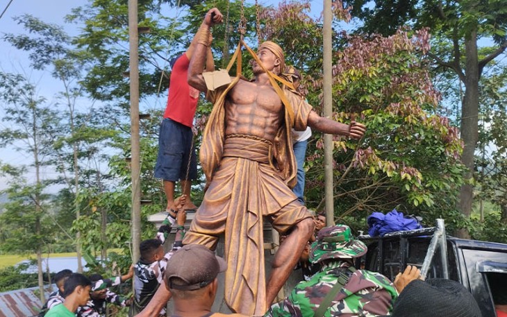 Penampakan Prasasti  Program TMMD Kodim 0714/Salatiga