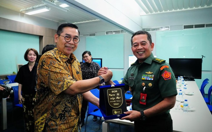 Kapuspen TNI saat Kunjungi Emtek Group 