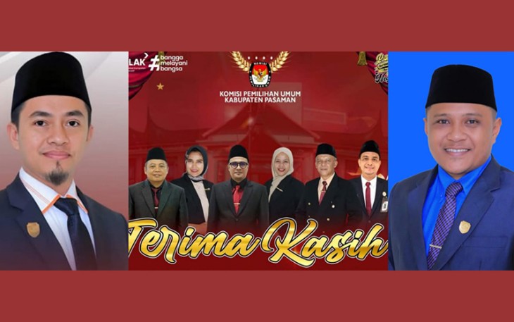 Ketua DPRD Nelfri Asfandi dan Anggota Fadly Mimanda Putra Apresiasi Kinerja KPU Pasaman