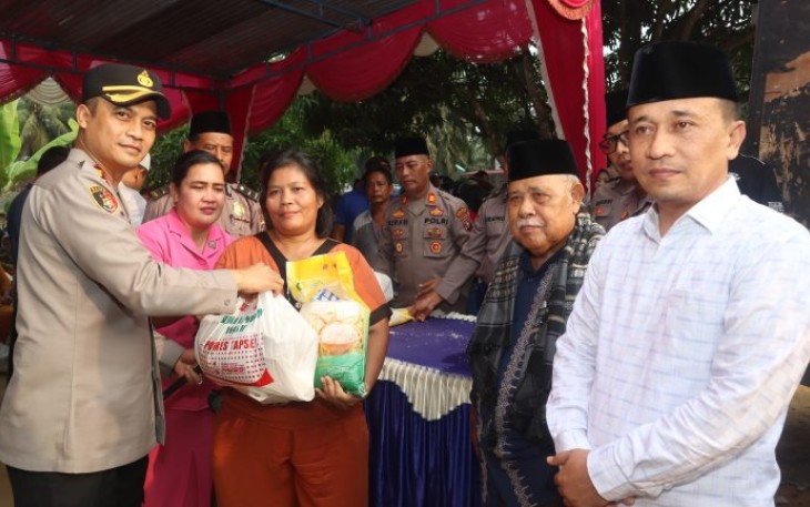 Bersama Pj Bupati Padang Lawas Utara (Paluta), Patuan Rahmat Syukur P Hasibuan, SSTP, MM, Kapolres Tapanuli Selatan (Tapsel), AKBP Yasir Ahmadi, SIK, MH, kembali melanjutkan program Safari dan Ramadan Berkah, pada Minggu (24/03/2024)
