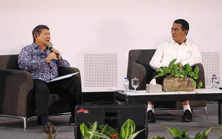 Hasyim dalam acara "Dialog Kebangsaan" yang dilangsungkan di Universitas Hassanudin Makassar, Sulawesi Selatan, pada hari Selasa 20 Februari 2024.