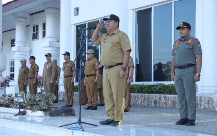 Wakil Bupati Asahan Pimpin Apel Gabungan Bulan Maret 2024 
