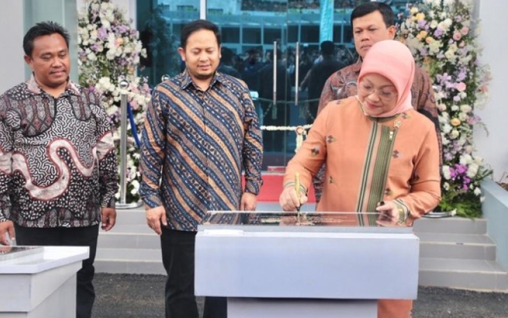 Menteri Ketenagakerjaan Republik Indonesia Ida Fauziyah melakukan kunjungan kerja ke Balai Besar Pelatihan Vokasi dan Produktivitas (BBPVP) di Kota Bandung