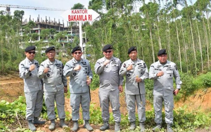 Kepala Bakamla RI saat Tinjau Lahan di IKN Nusantara