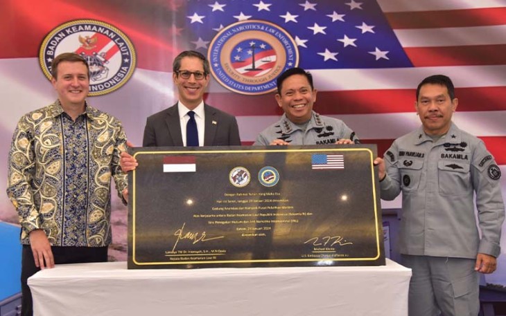Amerika Serikat dan Bakamla RI saat Resmikan Pusat Pelatihan Maritim “Anambas” di Batam