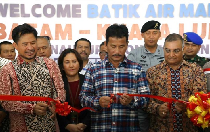 Pembukaan rute baru dilaunching dalam Inagurasi Ceremonial yang dilaksanakan di Bandara Internasional Hang Nadim, Sabtu (17/2/2024).