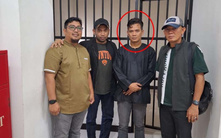 Buronan DPO Tersangka HMFA saat diamankan