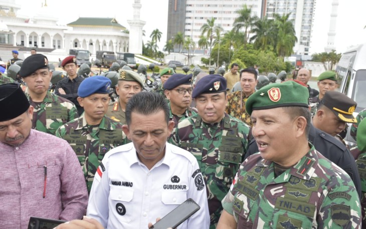 Danlantamal IV seusai Pimpin Apel Gelar Pasukan