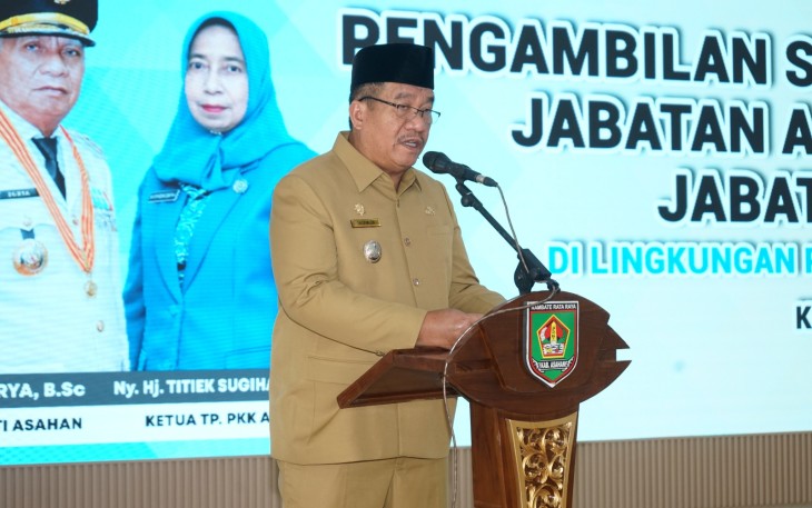 Wakil Bupati Asahan Lantik Pejabat Administrator Dan Pejabat Pengawas Di lingkungan Pemerintah Kabupaten Asahan