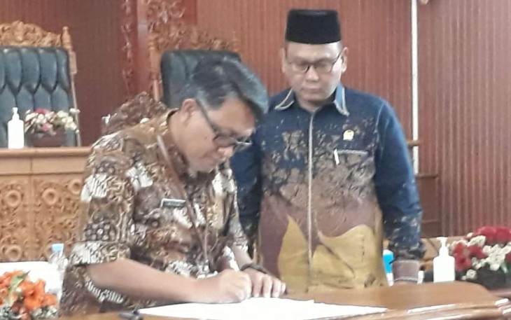 Forum Renja (Rencana Kerja) tahun 2025 menyusun program kerja sekretariat DPRD Kota Depok tahun 2025 di gedung DPRD Kota Depok, Kamis, (23/2/24).