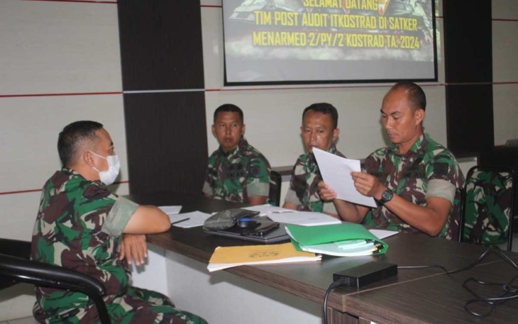 Tim Audit Itkostrad Laksanakan Pemeriksaan di Satuan Menarmed 2 Kostrad