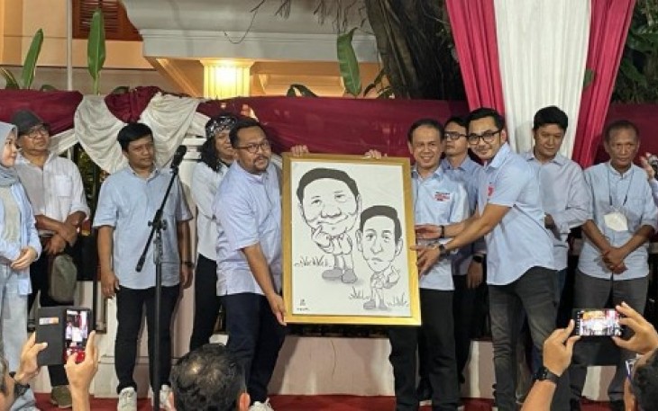 Bedu Cs saat Deklarasi Dukung Prabowo-Gibran