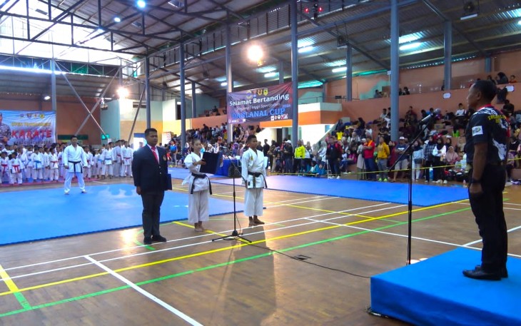 Pembukaan Open Tournament Karate Danlanal Cup Kabupaten Cilacap 2024 