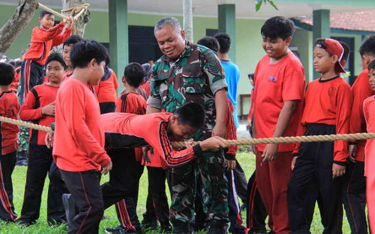 Outbound Bersama Kodim 0806/Trenggalek dan SDN 1 Gondang