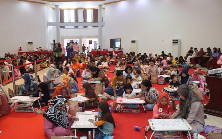 Bhayangkari Kalteng Gelar Lomba Mewarnai dan Perkenalkan SD 1 Kemala Palangka Raya