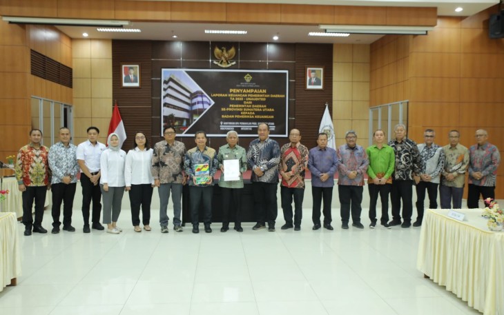Bupati Asahan Serahkan Laporan Keuangan Pemerintah Daerah Unaudited 2023 